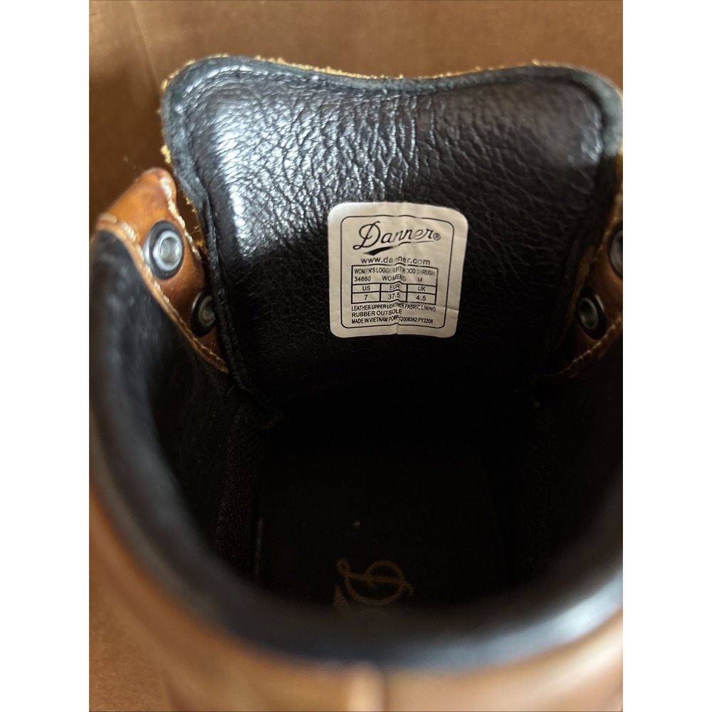 Danner Logger 917 Wood Thrush Boots Women's 7‎ Leather Vibram Sole Blem - Picture 7 of 10